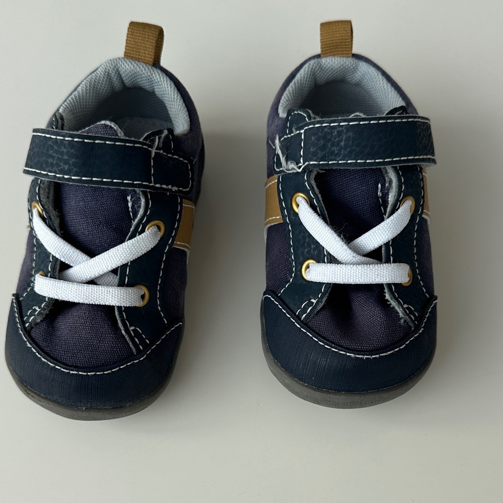See Kai Run Blue and Gold Kids Sneakers